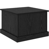 vidaXL Klubska miza Črni hrast 50 x 50 x 35 cm Konstruiran les | Shoptok.si