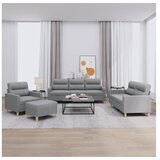 vidaXL 4-dijelni set sofa s jastucima svjetlosivi od tkanine Cijene