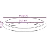  Krožni cvetlični pladenj 6 pcs Kamnito rdeča Ø 27 x 2,5 cm, (5000207373) | Shoptok.si