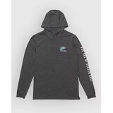 Salty Crew Surface Hood Sunshirt Longsleeve Lycra charcoal heather Cene