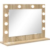 vidaXL toaletno ogledalo Sonoma oak Inženirski les, Steklo Standard | Shoptok.si