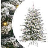 vidaXL Umetno Zložljivo Božično Drevo Bela 150 cm PE in PVC | Shoptok.si