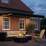  Ručni okvir tende s LED-ima Crna i antracit 3,5 x 2,5 m | Eponuda.com