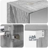  Kupaonski ormar s ogledalom Siva Sonoma 40 x 10,5 x 60,5 cm | shoptok.hr