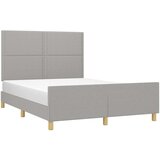 Za krevet s uzglavljem svjetlosivi 140x190 cm od tkanine | shoptok.hr
