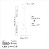 Opviq Luster Tom-3541, 45-134cm, O19 cm, Narandžasti | Eponuda.ba