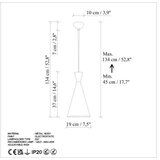 Opviq tom - 3541 - orange orange chandelier | Eponuda.com