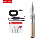 INF USB brusilnik za nohte s 7 nastavki in nastavkom za kurja očesa Gold, (5000490035) Cene