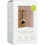 EasyToys - Anal Collection Metalni analni čep No. 1, zlat/proziran | shoptok.hr