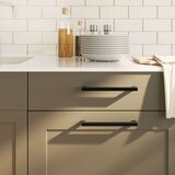  Ručke za ormarić 20 kom crne 192 mm od nehrđajućeg čelika | shoptok.hr