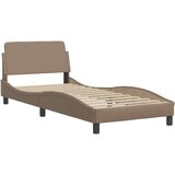  Krevet s madracem boja cappuccina 90 x 200 cm od umjetne kože | shoptok.hr