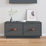 The Living Store TV omarica siva 80x34x35 cm trdna borovina - TV Omarica, (21375490) Cene