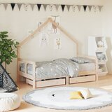 Okvir za dječji krevet s ladicama 80x160 cm od masivne borovine | shoptok.hr