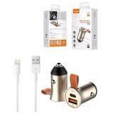  Auto punjač LDNIO C509Q 30W PD QC4+ USB + Iphone kabal | Eponuda.ba