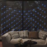  Božićna svjetlosna mreža svjetloplava 4 x 4 m 544 LED | shoptok.hr