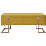  Klupa s pretincem za pohranu 105 cm boja senfa baršunasta | shoptok.hr