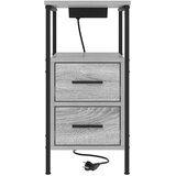  Noćni ormar 2 pcs Siva Sonoma 30 x 48 x 61 cm Konstruirano drvo | shoptok.hr