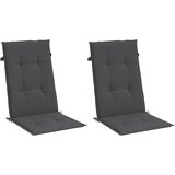  Jastuci za stolice 2 kom prošarano antracit 120x50x4cm tkanina | shoptok.hr