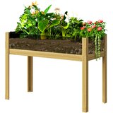 HOMESTAR Dvignjena vrtna greda 110x50x80 cm naravno lesena, (5000228370) Cene