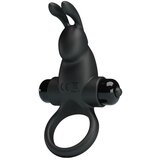 Pretty Vibrant Penis Ring 1 Black Cene