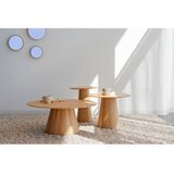 Gazzda Okrogla mizica iz masivnega hrasta v naravni barvi ø 80 cm Mushroom – | Shoptok.si