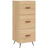 vidaXL Komoda boja hrasta sonome 34 5x34x90 cm od konstruiranog drva | shoptok.hr