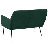  Klupa tamnozelena 108 x 79 x 79 cm baršunasta | shoptok.hr
