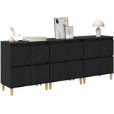  Komode 3 pcs Crni hrast 60 x 35 x 70 cm Konstruirano drvo | Eponuda.com