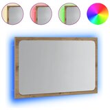  Kupaonsko ogledalo s LED svjetlom boja hrasta 60x8,5x38 cm | Eponuda.com