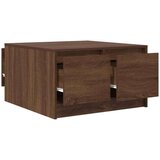 vidaXL Kavna mizica s predali rjav hrast 70,5x70x40 cm | Shoptok.si