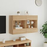  Zidni TV ormarić s LED svjetlima boja hrasta 98,5x30x60,5 cm | Eponuda.ba