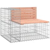  Vrtna klupa s gabionskim dizajnom 92x71x65,5 cm drvo duglazije | shoptok.hr