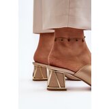 Laura Messi Elegant Women's High Heel Sandals 2771 Gold | shoptok.hr