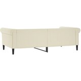  Dnevni krevet krem 100 x 200 cm od umjetne kože | shoptok.hr