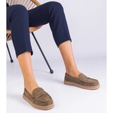 Gemre Green women's eco-suede loafers Sevilia | shoptok.hr