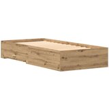  Postelja okvir Artisan Oak 90x190 cm Inženirski les | Shoptok.si