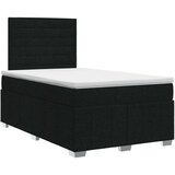  Boxspring krevet s madracem Crna 120 x 190 cm Tkanina - Crna 120 x 190 cm Dizajn linija | shoptok.hr