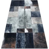 RugsX Preproge Preproga PATCHWORK 21719 črna - Goveja koža 120x170 cm Črna | Shoptok.si