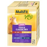 MultiFit Cat Jelly Junior Fish & Classic Mix Multipack 12x100g | Shoptok.si