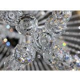  LED kristalna stropna svetiljka NAURU LED/30W/230V prečnik 60 cm sjajni hrom + daljinski upravljač | Eponuda.com