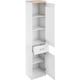 Kondela Vitrina, bela/hrast sonoma, TOPTY TIP 03 | Shoptok.si