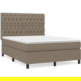  The Living Store Box spring postelja z vzmetnico taupe 140x200 cm blago - Box Spring Postelja, (21455923) | Shoptok.si