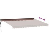 Tenda na automatsko uvlačenje s LED svjetlima smeđa 500x350 cm | shoptok.hr