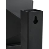 vidaXL Lovilec kroglic Črna 17 x 17 cm Jeklo | Shoptok.si