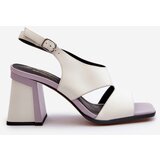 S. BARSKI Women's Sandals with White Stiletto Heel D&A | Shoptok.si