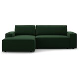 Micadoni Tamno zelena sklopiva kutna garnitura od bouclé tkanine (s lijevim kutom) Jodie – Home | shoptok.hr