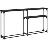  Konzolnistol Crni hrast 146 x 22.5 x 75 cm Konstruirano drvo | shoptok.hr