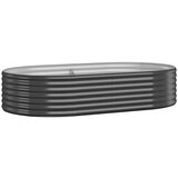 Furnova Visoka greda iz prašno premazanega jekla 175x100x36 cm antracit, (21920758) | Shoptok.si