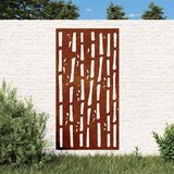  Vrtni zidni ukras 105 x 55 cm čelik COR-TEN s uzorkom bambusa | Eponuda.com