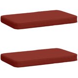  Jastučići za klupe - 2 dijela VUGHT 2 pcs 100% poliester Crvena Slike